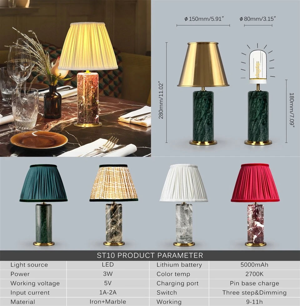 Green Marble Table Lamp For Luxury Living Room suppliers