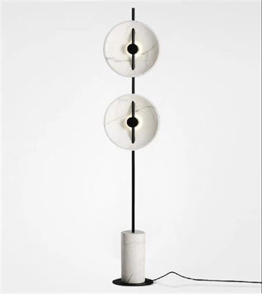 Jazz White Marble Base Põrandavalgusti Seinalamp